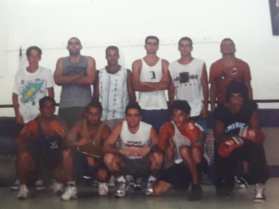 Turma antiga de boxe