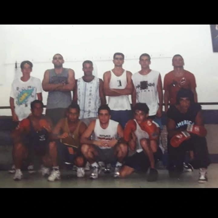 Turma antiga de boxe