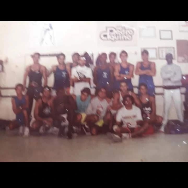 Turma antiga de boxe